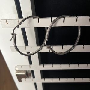 Silver hoops